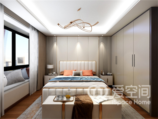 新中式风卧室效果图