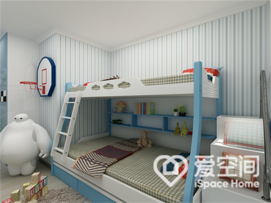 新中式风儿童房效果图