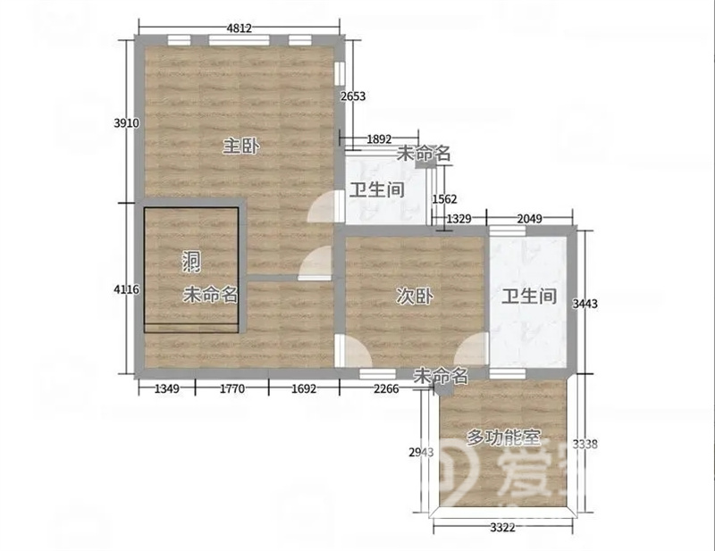四居室日式风户型图