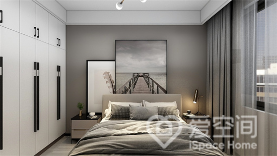 新中式卧室效果图