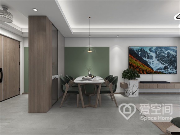 永定河孔雀城悅未來108㎡兩居室極簡風裝修案例