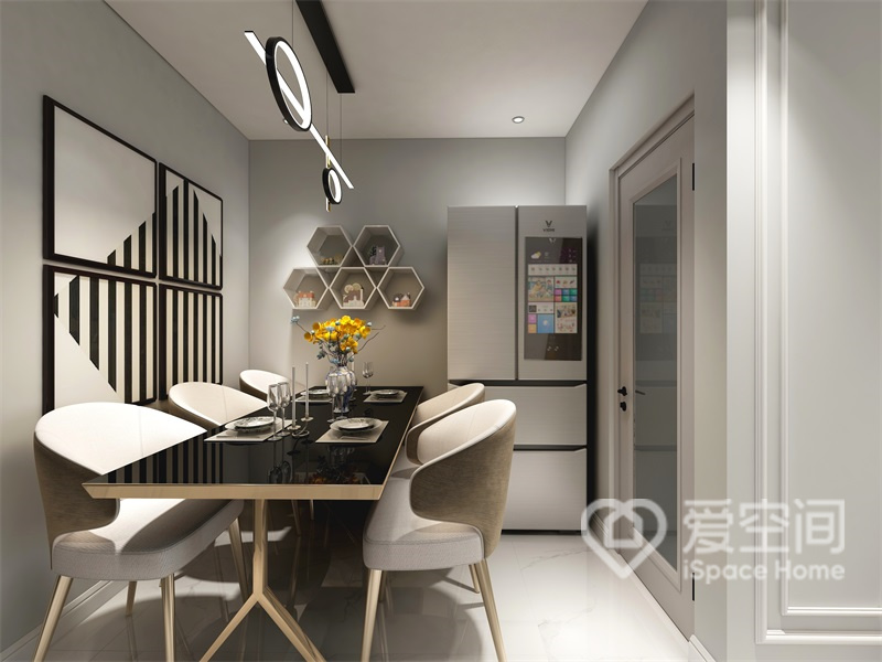 东方丽城87㎡两居室现代简约风装修案例