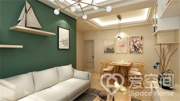 中建新麗壹號83平米兩居室現代簡約風裝修案例