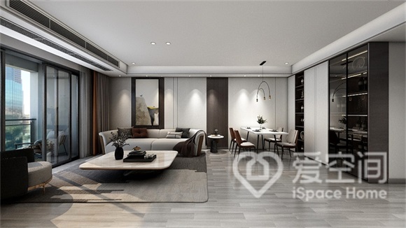 華強城119㎡三居室現代簡約風裝修案例