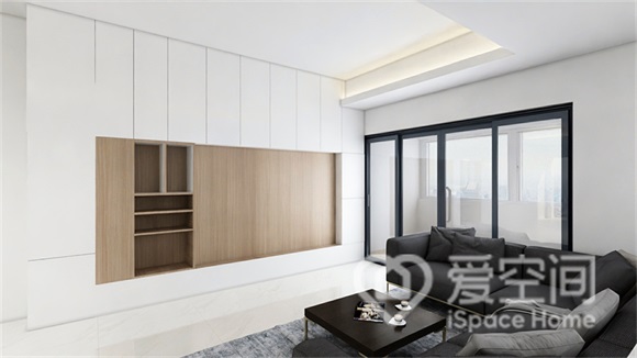 華樾國際86㎡兩居室現代簡約風裝修案例