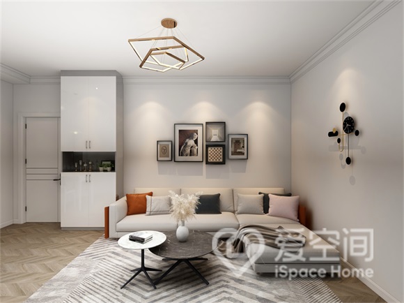 德怡苑92㎡兩居室現代簡約風裝修案例