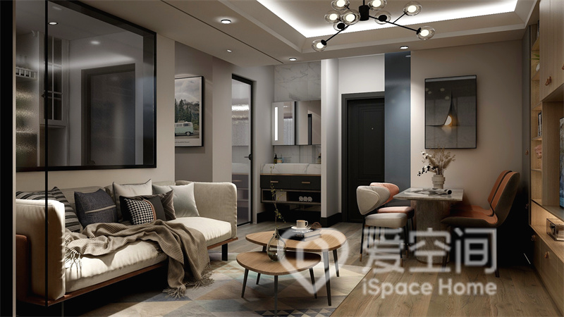 碧桂園(三期)66㎡一居室現代簡約風裝修案例