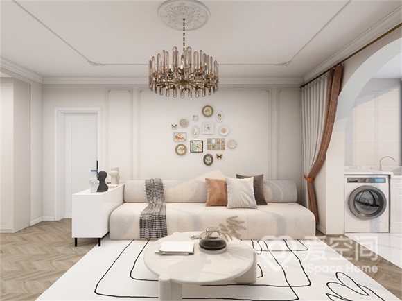 寶通公寓78㎡三兩居室簡歐風裝修案例