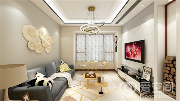東勝紫御宏著114㎡三居室現代簡約風裝修案例