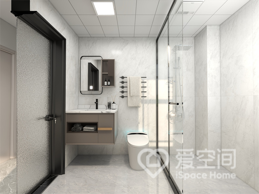 中骏·天峰112㎡三居室现代简约风装修案例