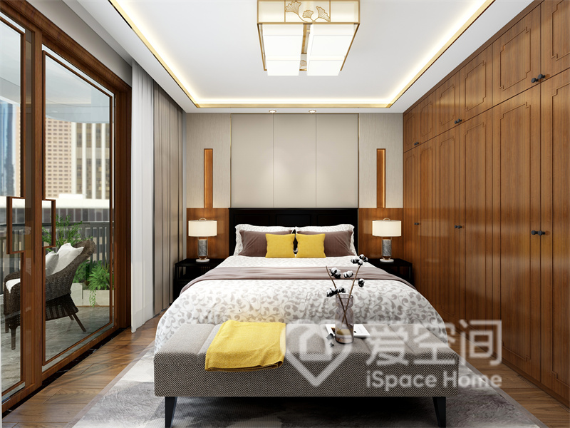 北京怡园96㎡两居室新中式风装修案例