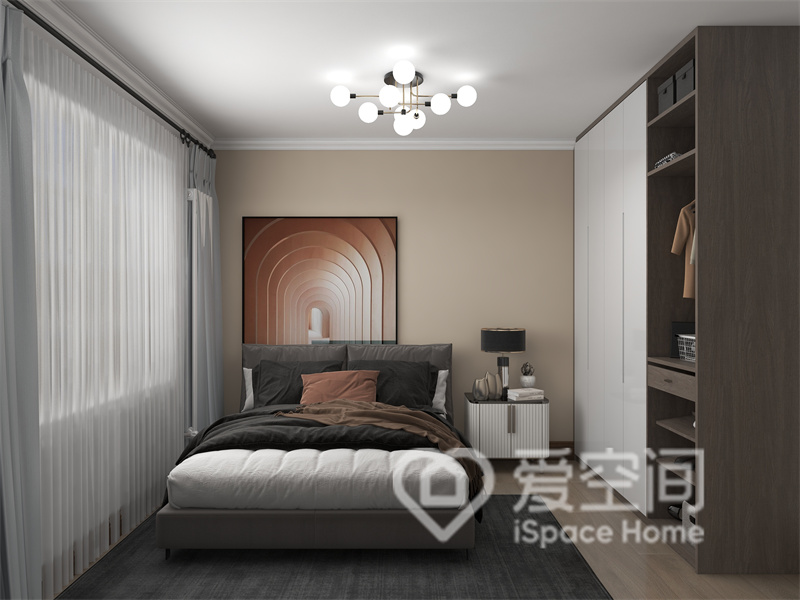 北京风景95㎡两居室现代简约风装修案例