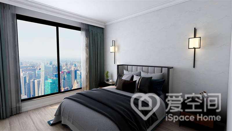 北京怡园109㎡三居室新中式风装修案例