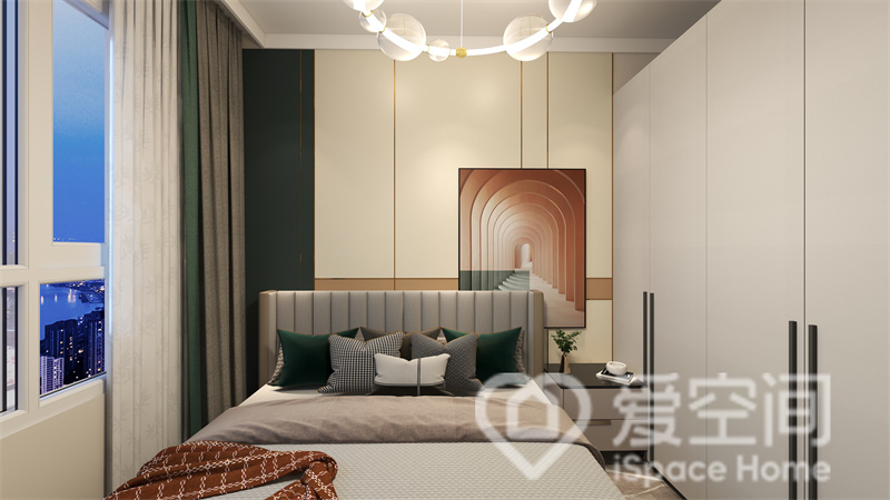 泛海拉菲129㎡三居室现代简约风装修案例