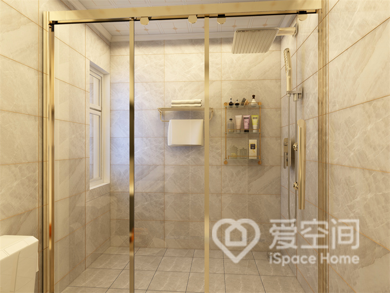 中海阳光玫瑰园109㎡三居室现代轻奢风装修案例