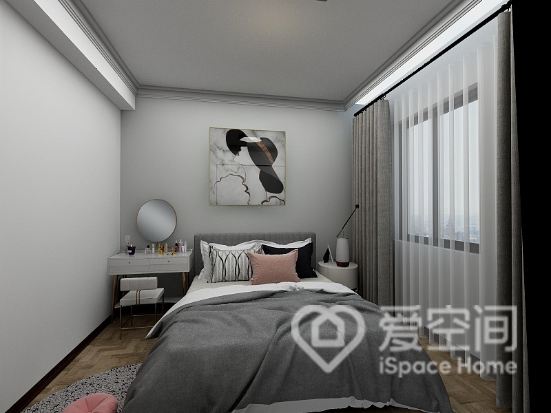 中交泓園105平米三居室現代簡約風裝修案例