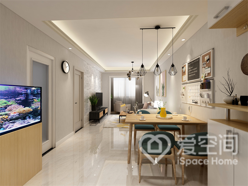 合生龍河灣壹號80平米一居室現代簡約風裝修案例