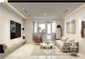 書香雅苑70兩居室現代簡約風裝修案例