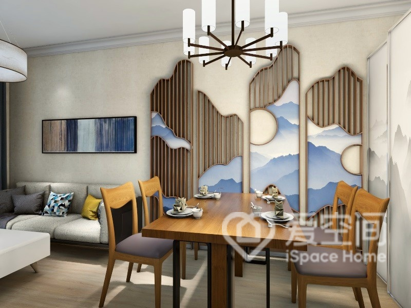 中熙香莎公馆100平米两居室现代简约风装修案例