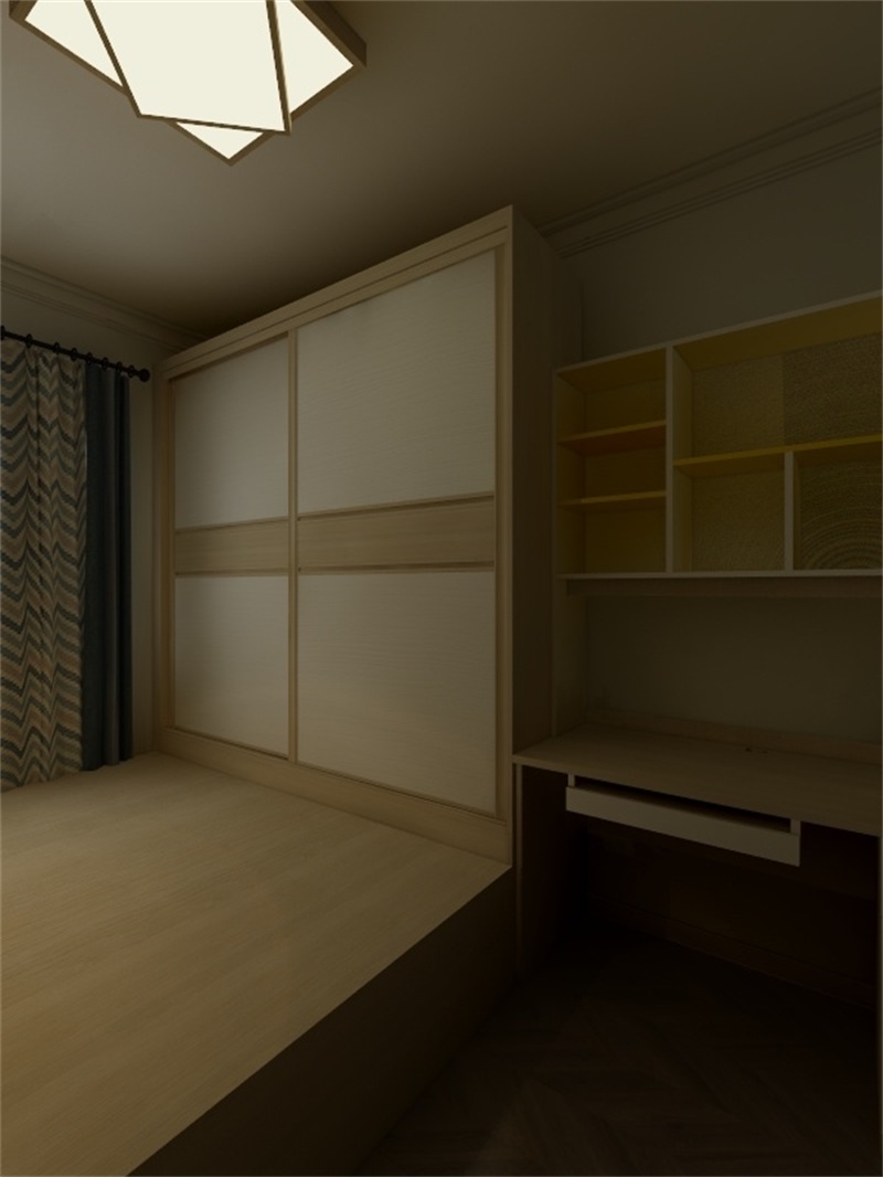 香荔绿洲121平米三居室现代简约风装修案例