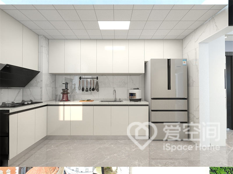 綠城天津誠園103平米三居室現代簡約風裝修案例