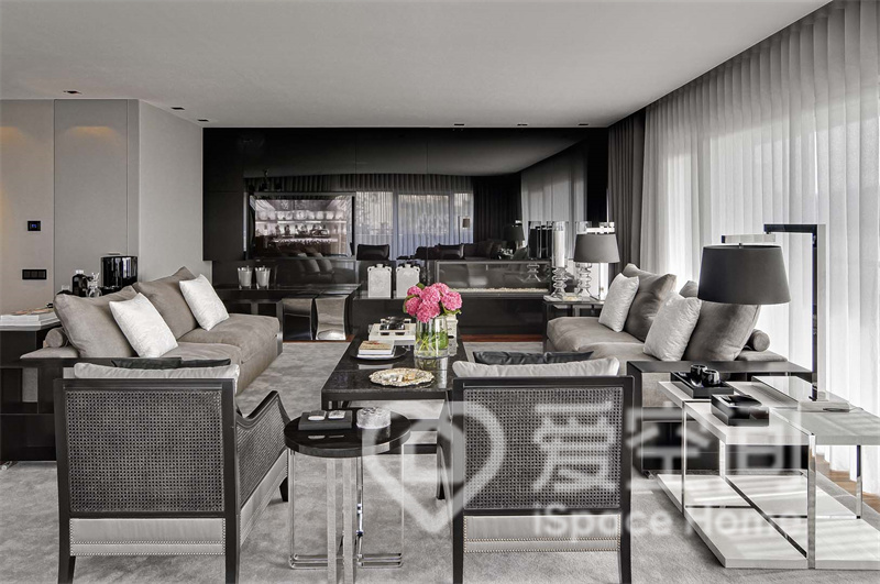 升龍國際中心D區93平米兩居室現代簡約風裝修案例