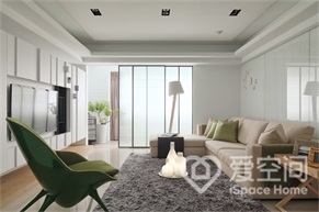 中駿云景臺149平米四居室現代簡約風裝修案例