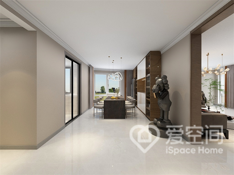 武汉城建龙樾上城154平米三居室现代简约风装修案例