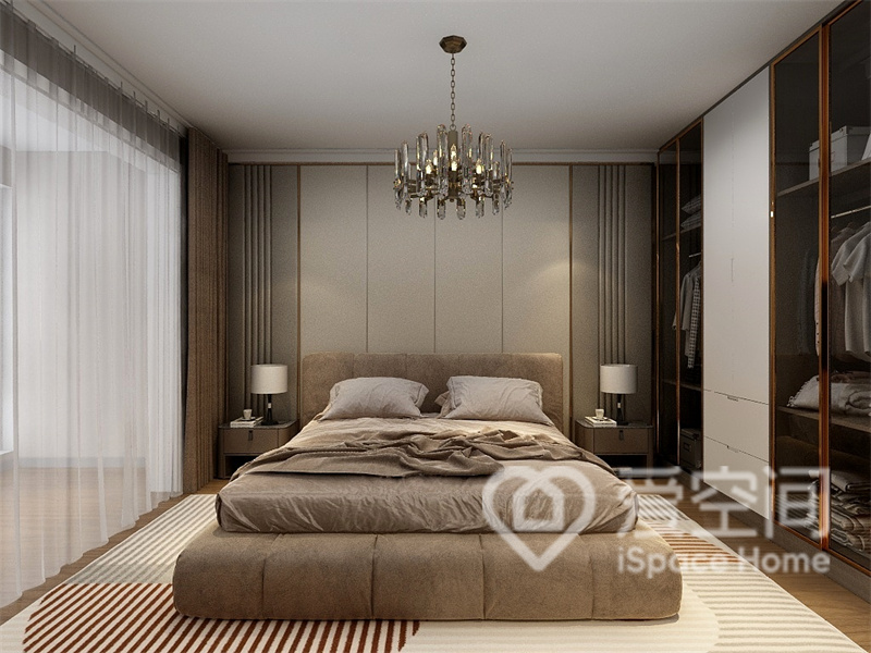 武汉城建龙樾上城154平米三居室现代简约风装修案例
