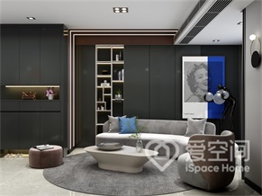 锦绣天伦61平米一居室现代简约风装修案例