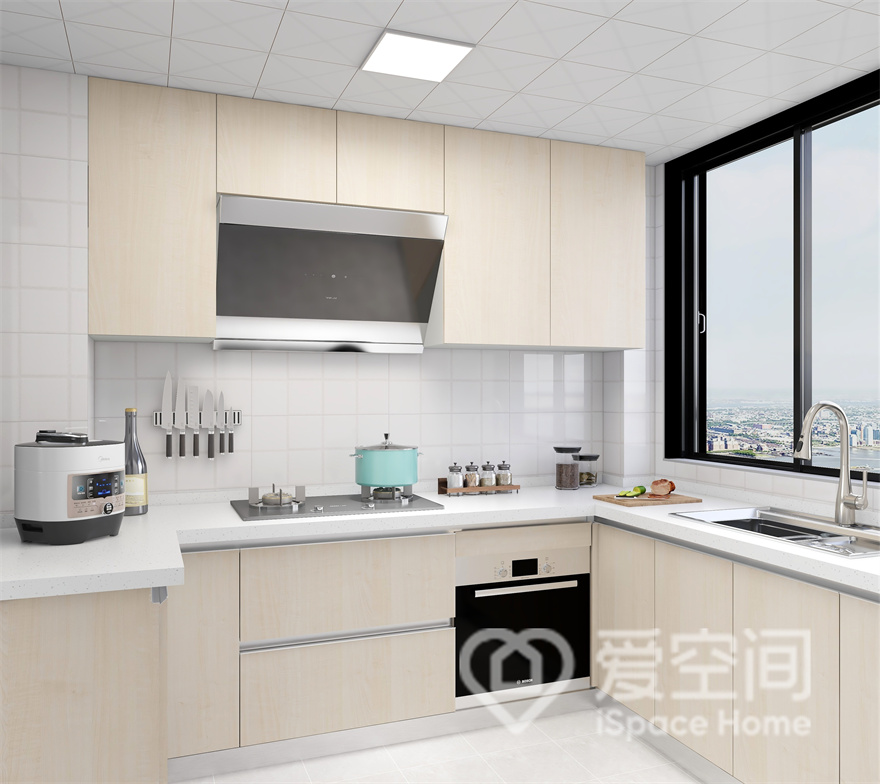 祈福新村128㎡三居室現代簡約風裝修案例