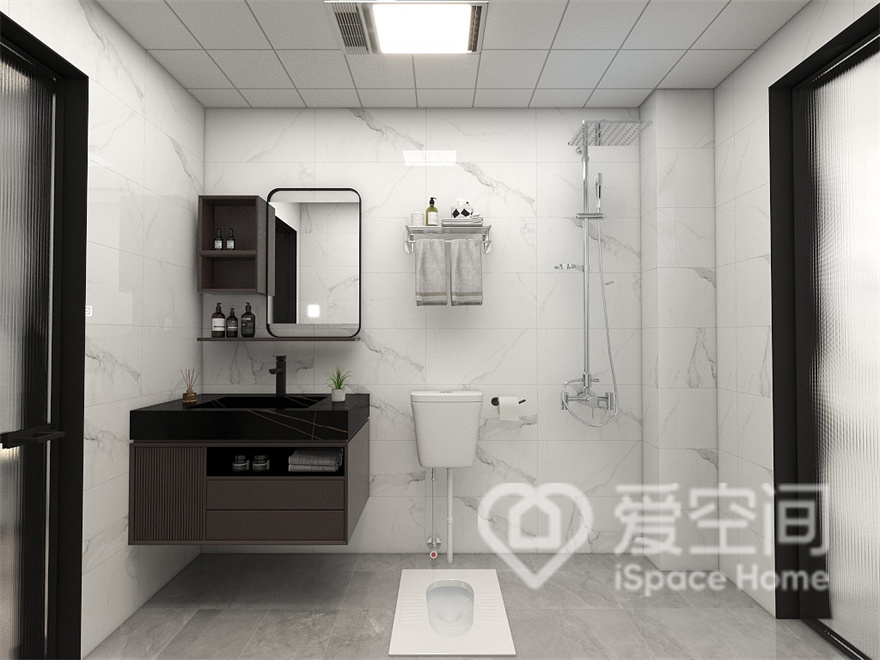北京朝阳华樾国际127㎡三居室现代简约风装修案例