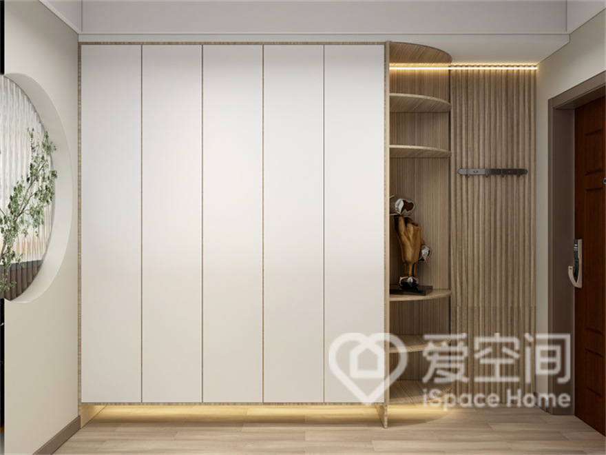 北京怡園112㎡三居室新中式風裝修案例