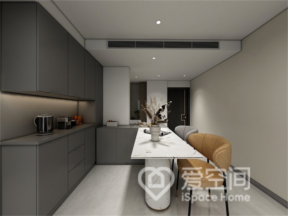 凱徳新玥97㎡兩居室現代簡約風裝修案例