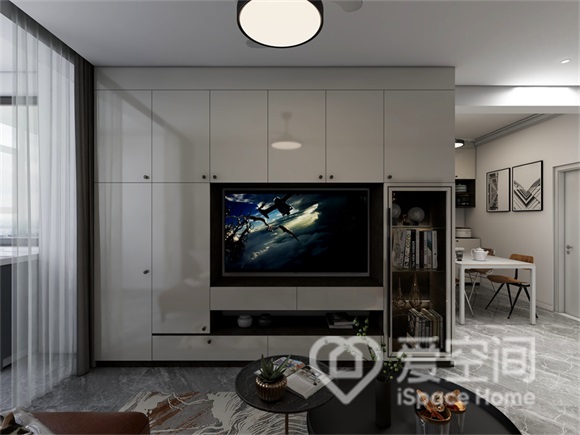金碧領秀國際95㎡兩居室現代簡約風裝修案例