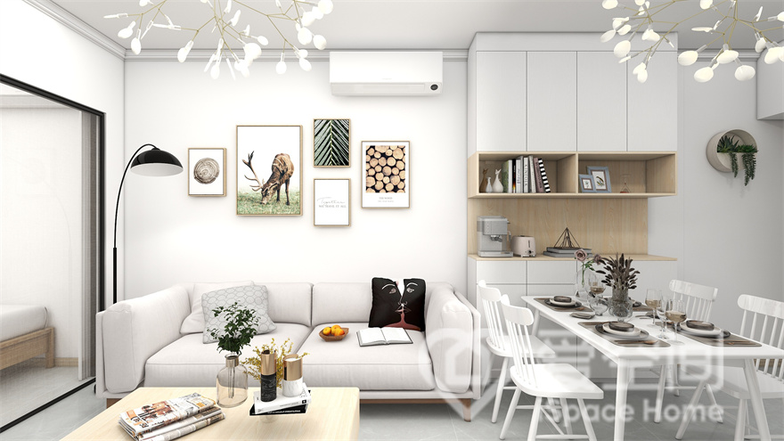 保利罗兰国际119㎡三居室现代简约风装修案例